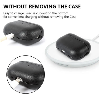 Biobased Eco-Friendly Leather Case For Airpods Pro 3 Airpods4 5 Wireless Earphone Box Headphone Bluetooth Hard Protective Cover