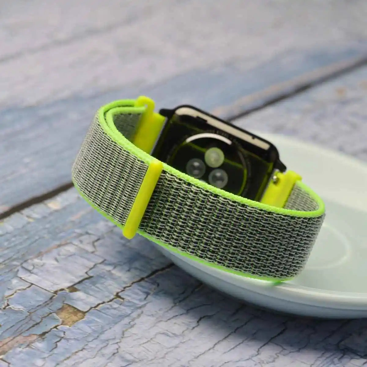 WOCCI 2PCS Nylon Watch Strap for smart watch 18mm 20mm 22mm bracelet belt for men women with hook and loop fastener watchband