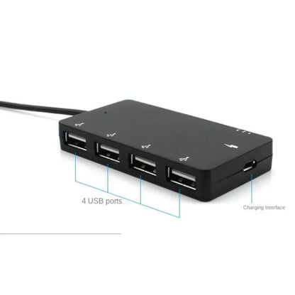 1 Set Micro USB OTG 4 Port Hub Power Charging Adapter Cable For Smartphone Tablet High Speed