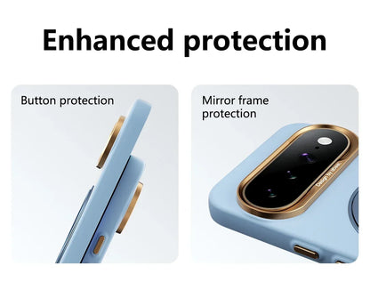 360 Rotating Bracket Liquid Silicone for Magsafe Phone Case for Google Pixel 11 10 Pro XL 10A Magnetic Wireless Charging Cover