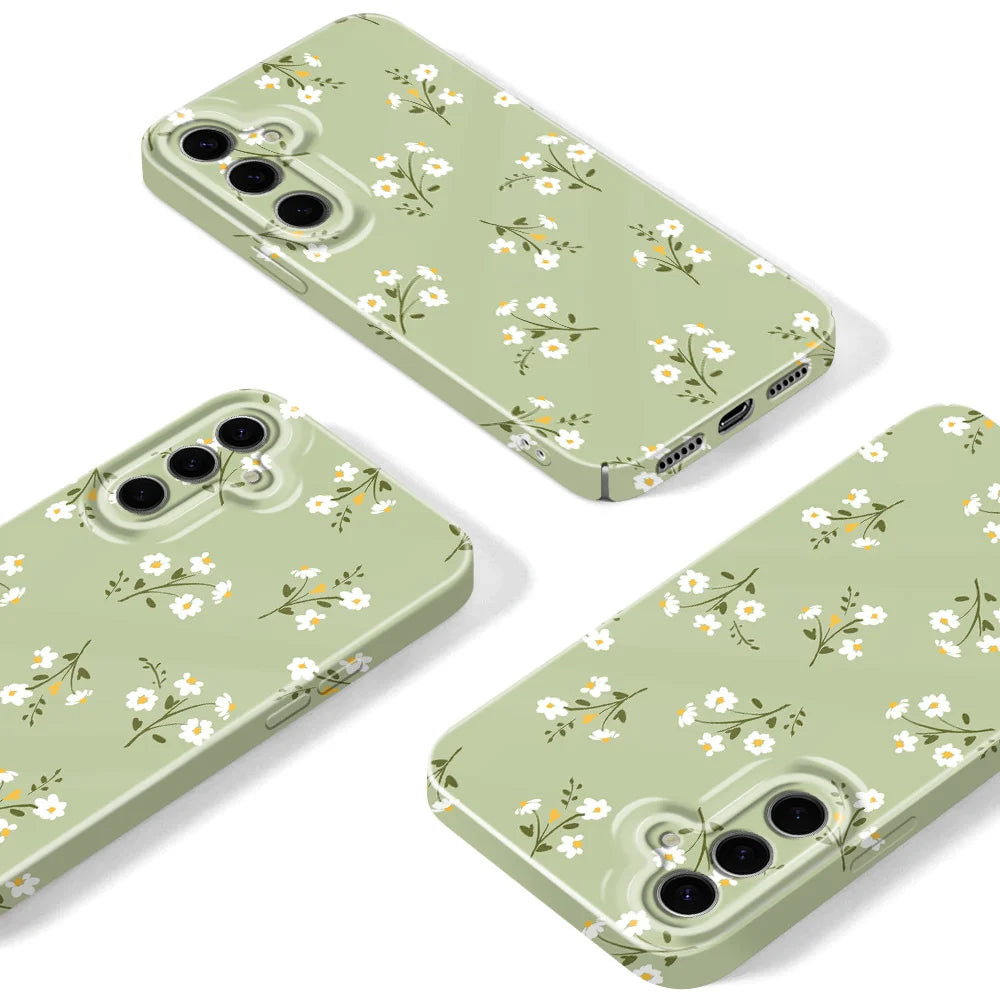 Sunshine Flower Phone Case For Samsung Galaxy S25 S24 S23 S22 S21 S20 Plus Ultra FE 5G Film Hard Cover
