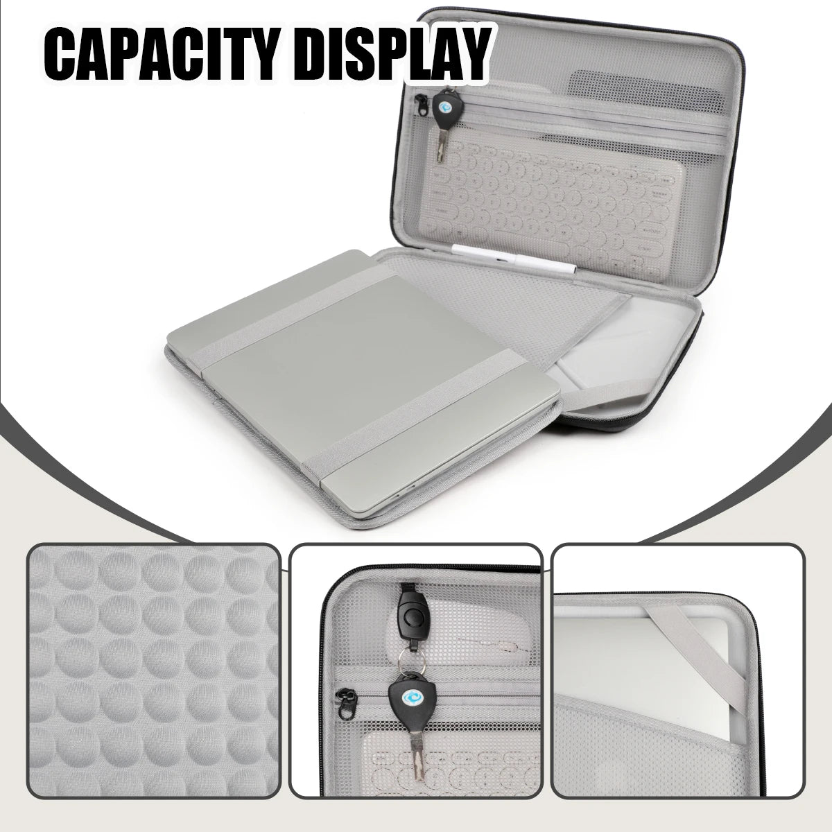 Hard Shell Single-Shoulder Laptop Sleeve 14inch Computer Protective Case Suitable for Apple MacBook Pro 13.3inch Air 13.6inch M3 Huawei 15 Lenovo 15.4 Xiaoxin 15 Men's 15.6