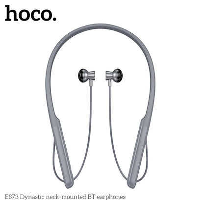 HOCO ES73 Neckband Wireless Bluetooth 5.4 Earphones 14mm Speaker HiFi Stereo Audio Sports Stereo Earbuds Support For Smart Phone