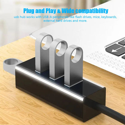 USB 2.0 Hub USB Hub 2.0 Multi USB Splitter Hub Use Power Adapter 4 Port Multiple Expander Mini USB 2.0 Hub