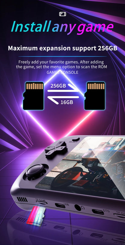 SMARTDUDE H36S Retro Handheld Game Console with 3.5-inch IPS Screen Batocera System 64GB/128GB Portable Gaming Device