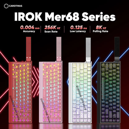 IROK Carotmas Mercury68 Max mars68 pro Mercury 68 Gaming Magnetic Mechanical Keyboard Rapid Trigge 0.001 8K Wired Gamer Keyboard