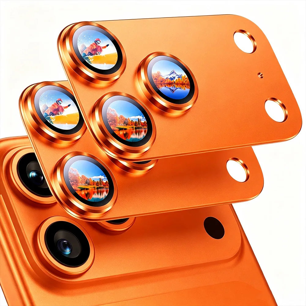 NNBILI 2pcs Camera Lens Protector for iPhone 18 Pro Max 17 Pro Max 18,Durable Metal Camera Cover,Full Coverage Lens Protection