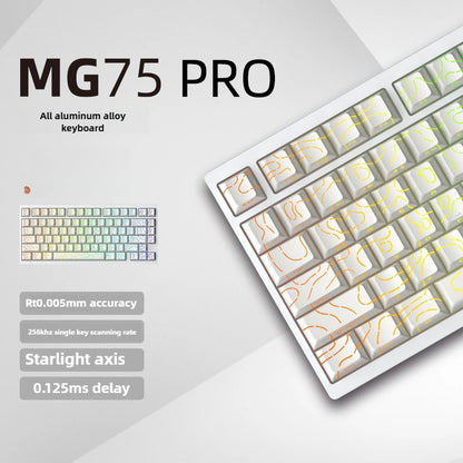 IROK MG75 PRO Mechanical Keyboard MG75 MAX Magnetic Switch 0.001RT Quick Release Gasket Structure 8K Low Latency Gaming Keyboard