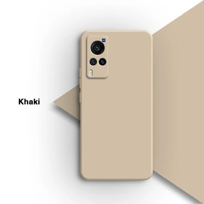 Simple Original Case Back Cover for VIVO X60 X60T Pro X60Pro Plus Pro+ X60S 5G Lens Protection Soft Square Liquid Silicone Shell