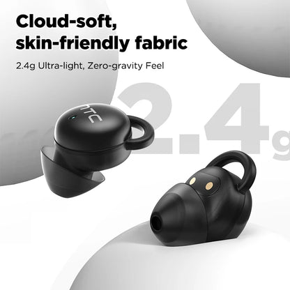 HTC NE91 Ultra Light TWS Bluetooth Sleep Headset ANC Active Noise Cancellation  Sleep Aid Earbuds Relieve Insomnia Anti Noise