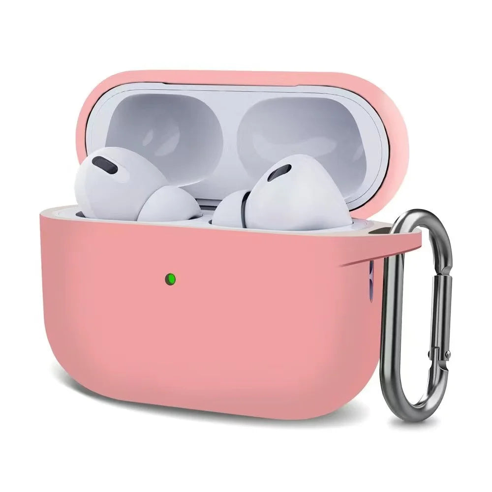 For AirPods Pro2 Case Silicone Earphone Cover For AirPods Pro 2 2nd Generation Cases Headphone Coque Protective Sleeve With Hook