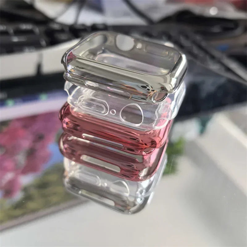 Screen Protector for Apple Watch 41mm 44mm 40mm 45mm 46mm 42mm TPU Full Cover bumper Case iWatch Series 12 11 10 9 8 7 SE 6 5