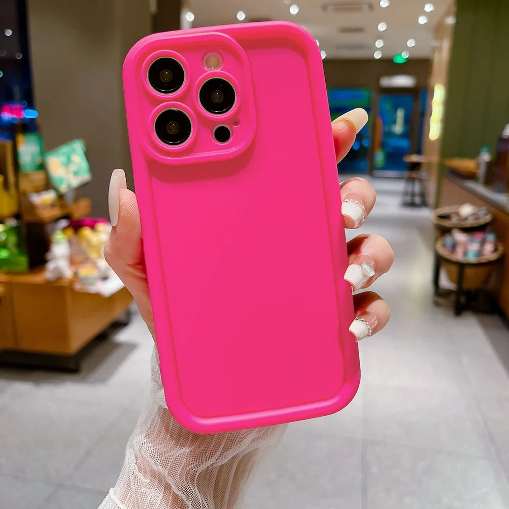Soft Silicone Case For iPhone 17 16 15 14 11 13 12 Pro Max 17 Air 16e Mini Shockproof PhoneCover For iPhone X XR XS Max 7 8 Plus
