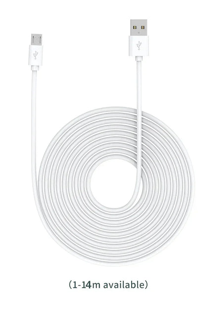 1m/5m/6m/10m/14m Micro USB Extension Fast Charging Cable For Xiaomi Camera Android Smart Phone USB Extended Charging Cord