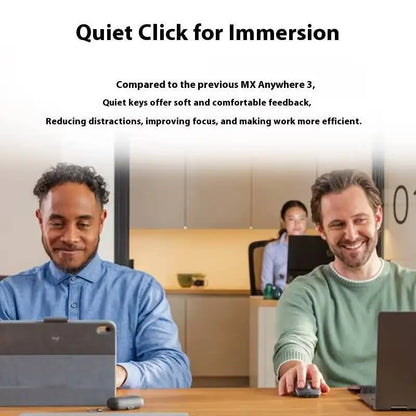 Logitech MX Anywhere 3S Wireless Ergonomic Mouse, 8000 DPI Darkfield, MagSpeed, Logitech Flow, 10m Range, USB-C, Multi-Device