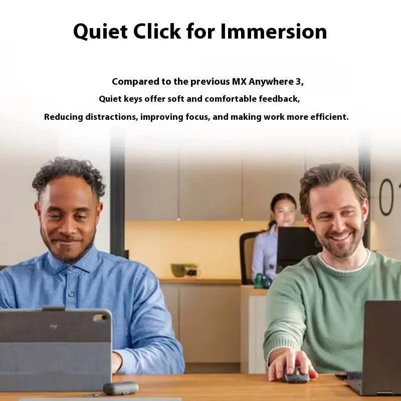 Logitech MX Anywhere 3S Wireless Ergonomic Mouse, 8000 DPI Darkfield, MagSpeed, Logitech Flow, 10m Range, USB-C, Multi-Device