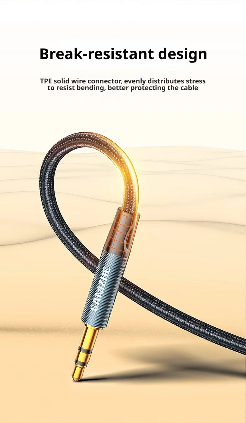 SAMZHE Jack Aux Cable 3.5mm Audio Cord Aux Jack 3.5 Male to Male Cable Jack 3.5 Audio Cord for Phone Car Headphones Speaker MP3