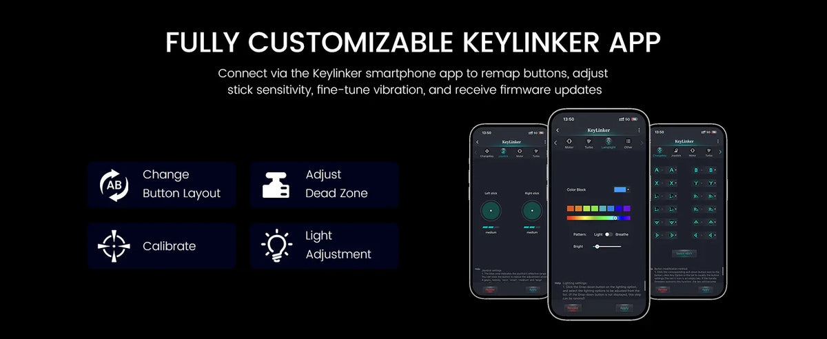 Beboncool Handy Controller for Iphone/Android/Switch 2/Switch/Oled, Mobile Controller with Rgb Light, Hall Effect Joystick