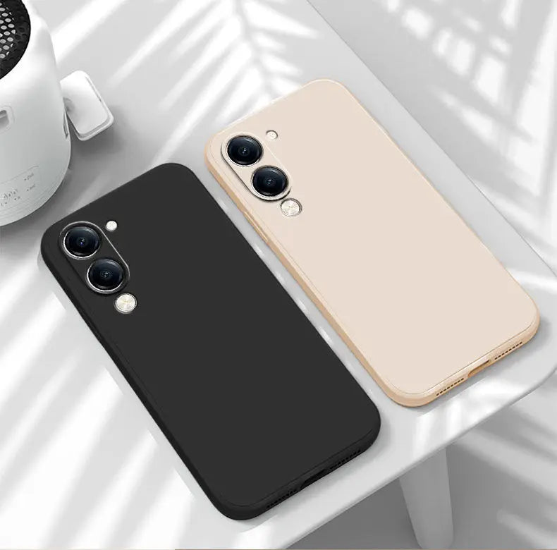 For VIVO Y29S Y19 5G Y04 Y19e 4G Case Simple Skin-friendly Silicone Lanyard Cover for VIVo Y29 s Anti-slip Shockproof Funda