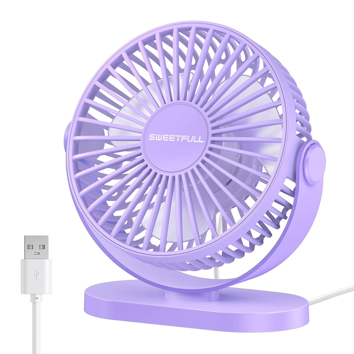 USB Fan Portable Desktop Wall Mounted Mini Electric Fan Mute 3 Speed Adjustment Air Circulator For Home Desk Office