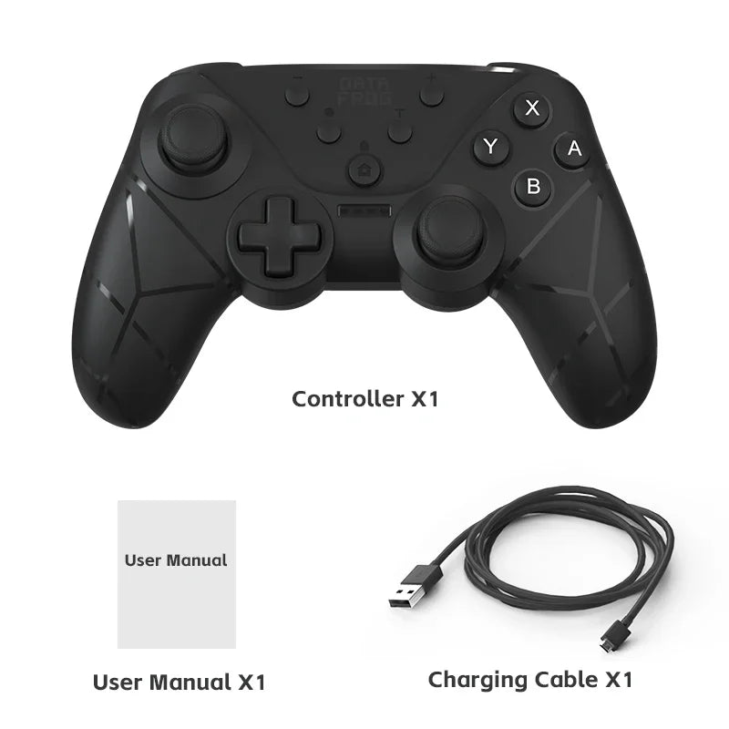DATA FROG Lightweight Gaming Gamepad NFC Turbo Burst Function Dual Motor Vibration Controller For Switch OLED Lite