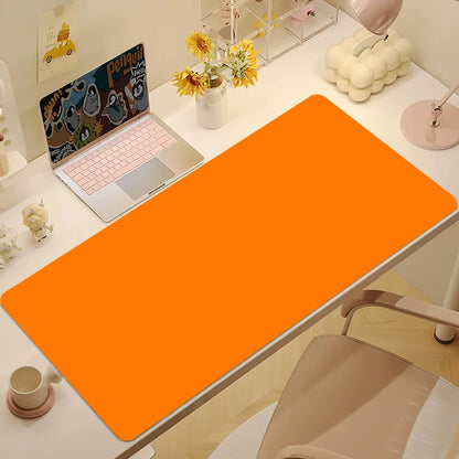 New Fashion Classic Orange Mouse Pad Desk Mat Large Non-slip Anti-fray Keyboard Ergonomic Office Rubber PC Home Custom