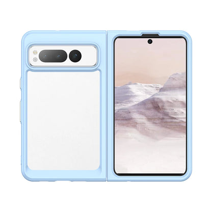 For Google Pixel Fold Case Luxury Silicone Clear Bumper For Pixel Fold Capa TPU Shockproof Case For Google Pixel Fold Cover