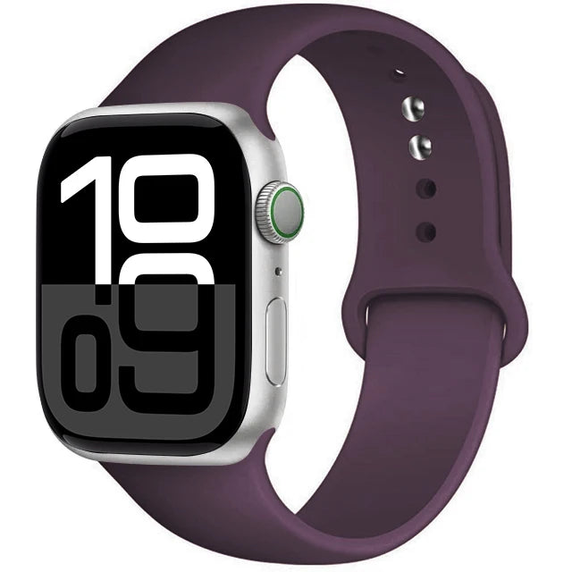 Silicone Band For Apple Watch straps 45mm 44mm 40mm 41mm 42mm-46mm sport bracelet iwatch series 8 7 6 5 SE 9 10 11 Ultra 2 49mm