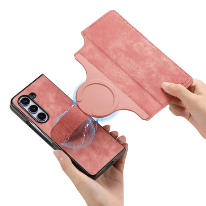 2 in 1 Detachable Cards Solt Wallet Flip Book Case For Samsung Galaxy Z Fold 6 5 5G Fold6 Fold5 Removable Bag Magnetic Cover