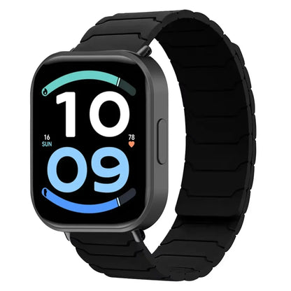 Magnetic Silicone Strap For Redmi Watch 6 Active-Lite/6-5-4 Sports Bracelet Wristband For Xiaomi Mi Band 10 Pro/9 Pro/8 Pro Belt