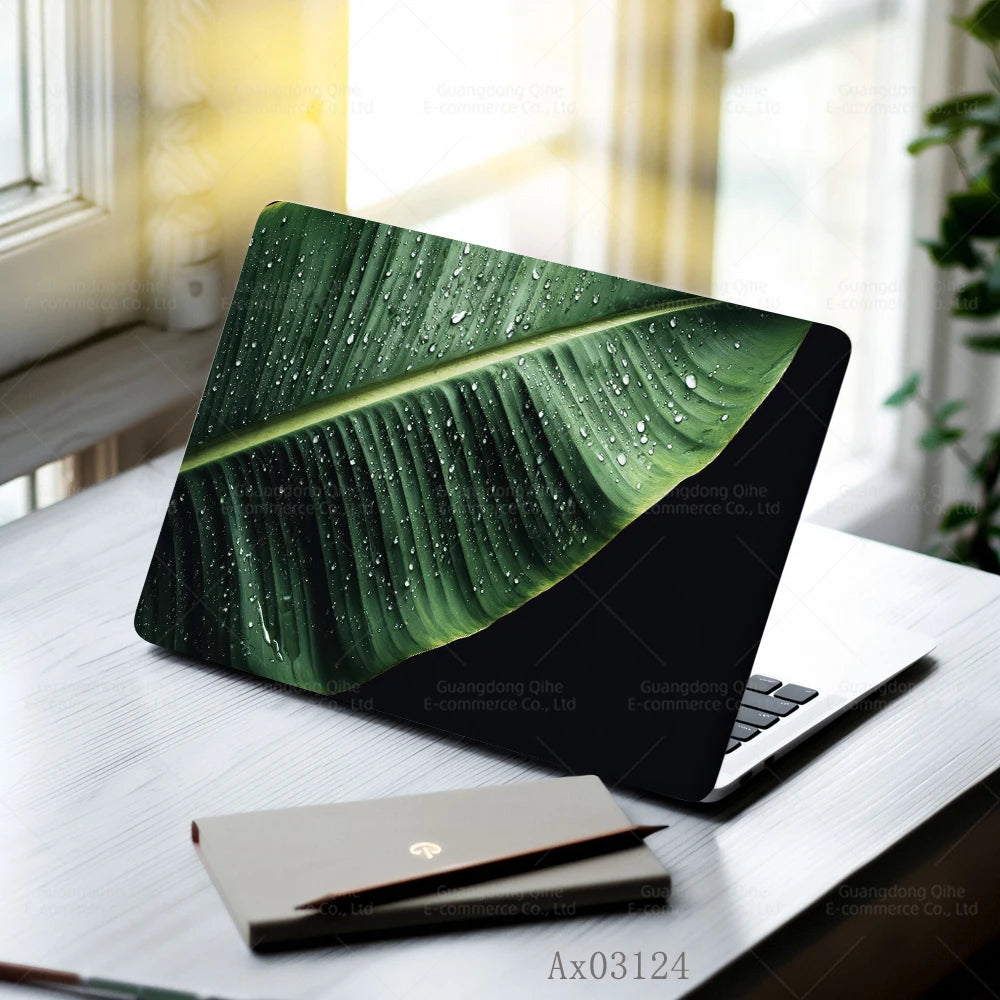 Nature and Floral Themed Laptop Stickers Self Adhesive Waterproof Anti Scratch Notebook Cover for MacBook Protective Skins