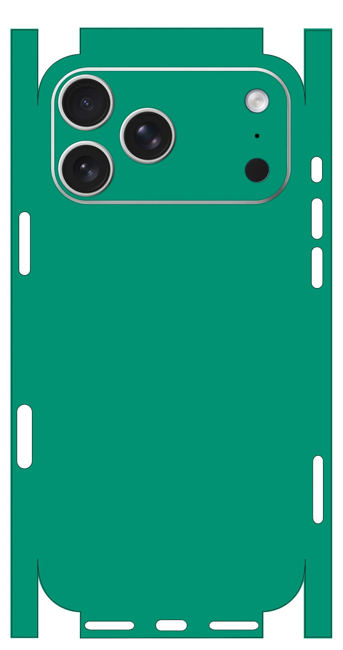 OSCARSKIN Z For Apple iPhone 17 16 15 14 IPhone13 Pro Max Full Body Wrap Decal Skin Plain Color Rear Protective Sticker Film