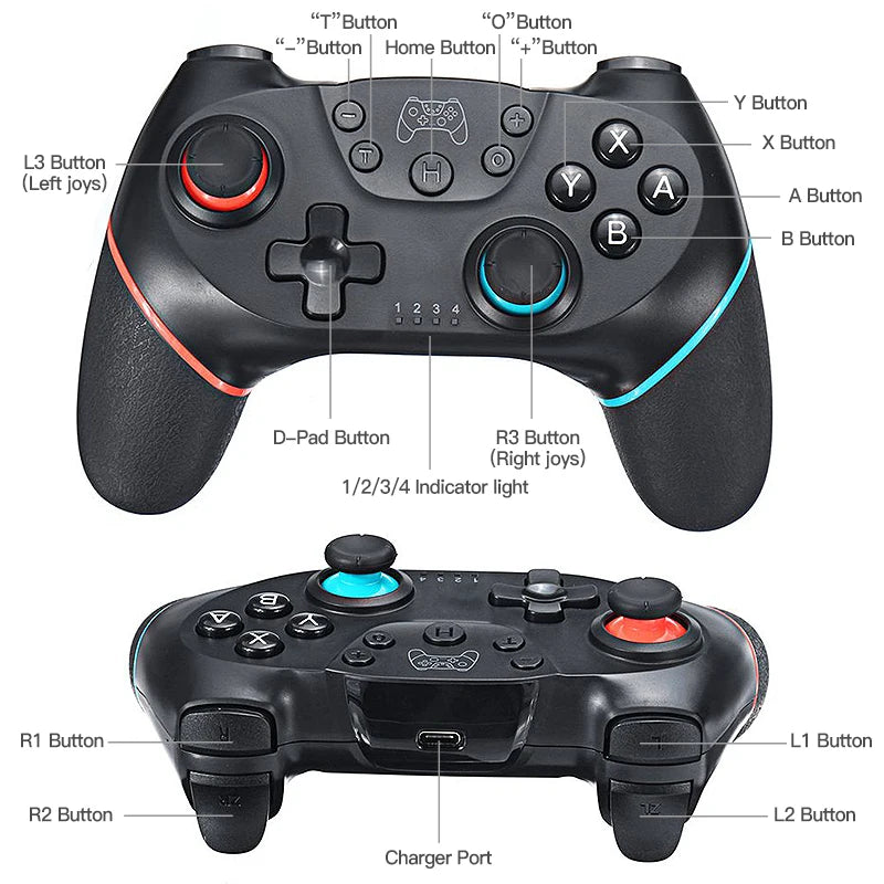 Wireless Bluetooth for Nintendo Switch & OLED Lite PC Controller Gamepad Joystick Control Computer Game Pad Mando Command Gaming
