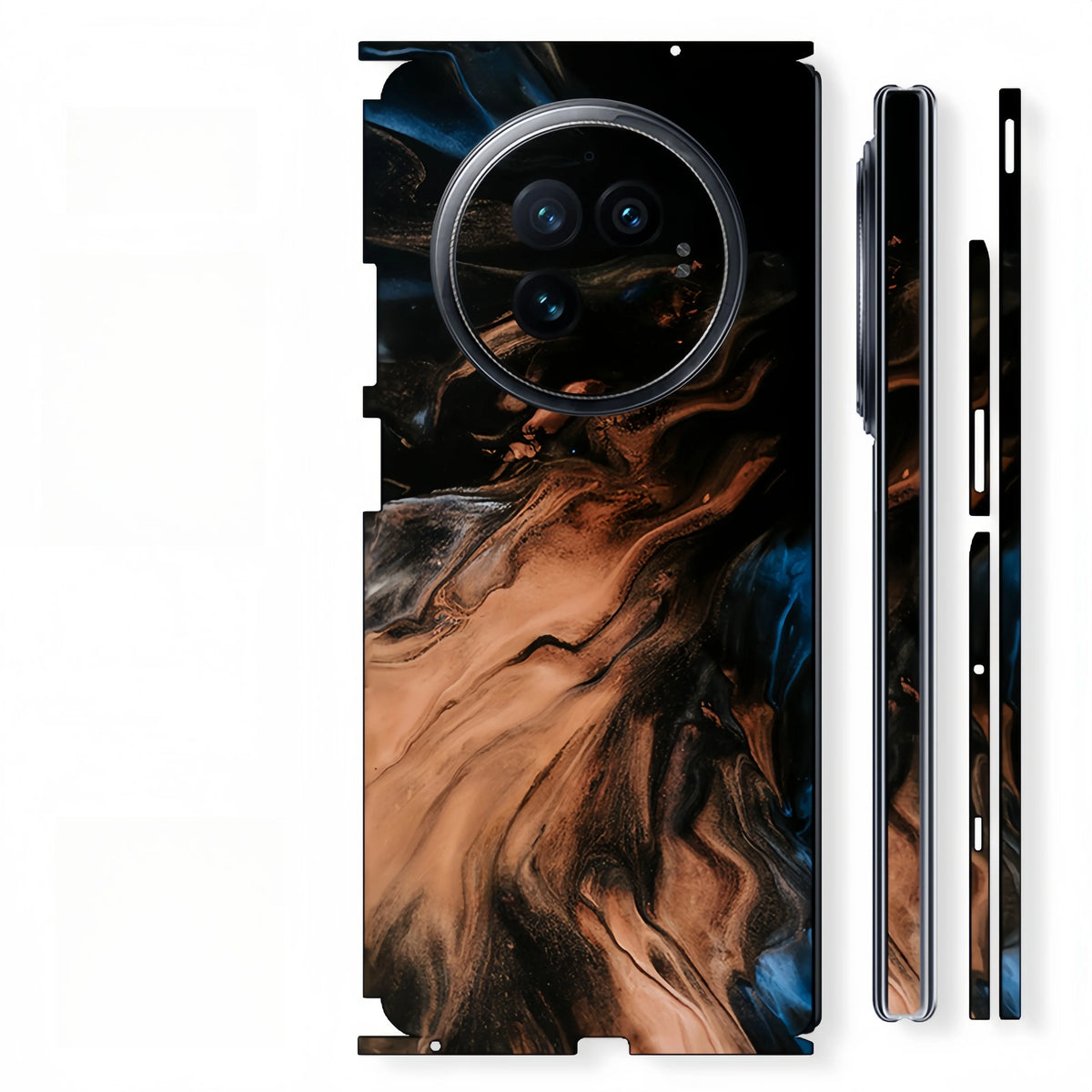 Colorful Sticker for VIVO X FOLD3 2 FOLD 5 Back Screen Protector with Hing Side Skin  Protective Film