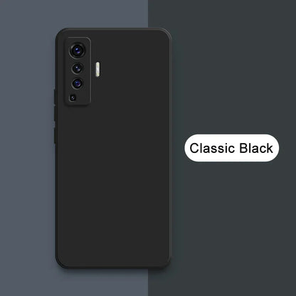 Luxury Square Liquid Silicone Case for VIVO X50 Pro Plus Lite X51 5G Camera Protective 360 Shockproof Phone Cover X50Pro X50Lite