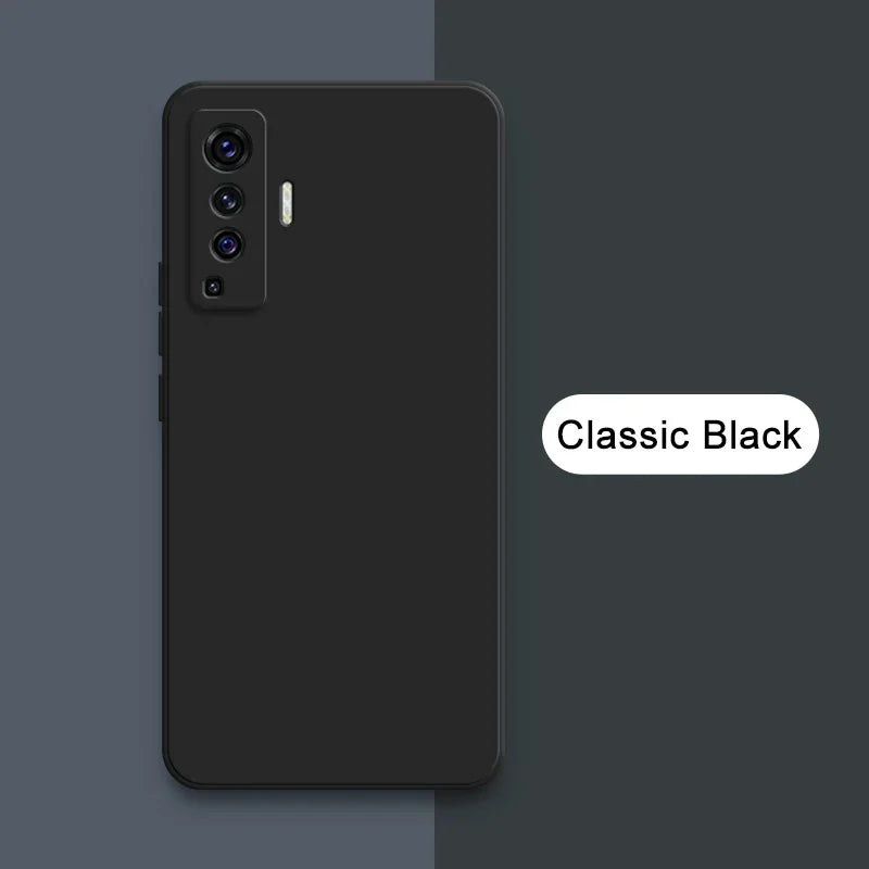 Luxury Square Liquid Silicone Case for VIVO X50 Pro Plus Lite X51 5G Camera Protective 360 Shockproof Phone Cover X50Pro X50Lite