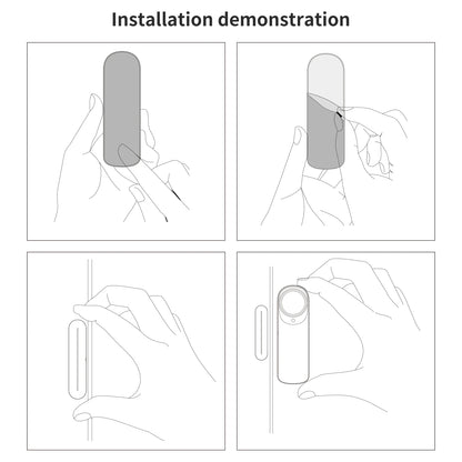 Tuya WiFi Bluetooth Door Window Sensor Alarm, Smart Home Security Contact Sensor Works with Alexa Google Assistant