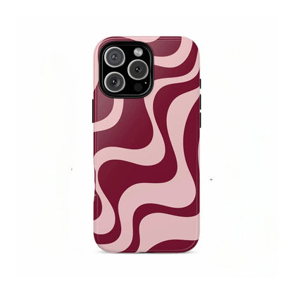 Luxury Clmj Light Wave Stripe Phone Case for iPhone 17 16 15 14 13 12 11 X XS XR Air Pro Max Plus Double-layer Back Cover