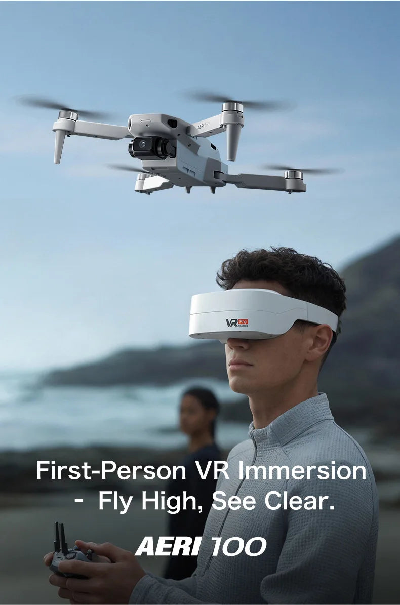 Aeri100 Drone with VR Optical Flow Positioning Brushless Motor HD Aerial Photography Dual Camera Remote Control Aircraft