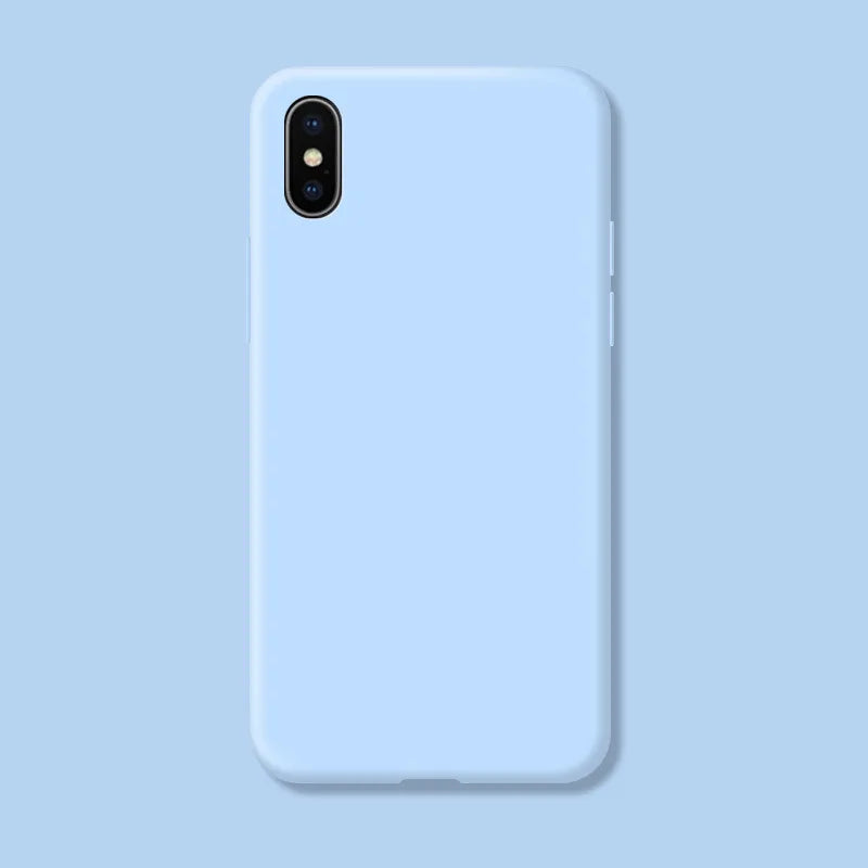 For iphone X Xr Xs Max Shockproof Liquid Silicone Protective Cover For iphone X S Max XR Case