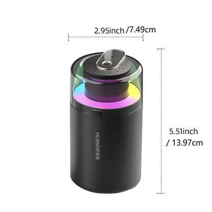 USB Starry Sky Car Humidifier & Aroma Diffuser, Mini Portable Nebulization Air Freshener with RGB Light, Fits Car, Home, Office
