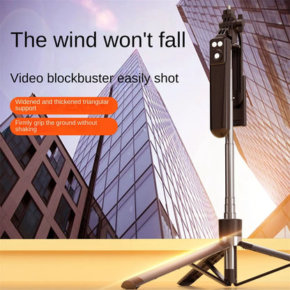 Roreta New 1.7M 360° Rotation Tripod for Smartphone Camera, Phone Holder with Bluetooth Shutter, Wireless Selfie Stick Brackets
