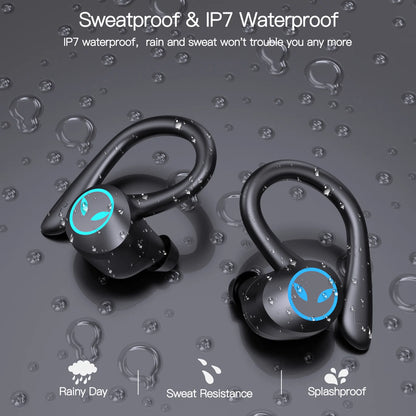 TWS Bluetooth Earphone,Stereo Wireless Headphone,USB-C Charging Case HiFi Earbud, HandsFree Headset With Mic For iPhone Android