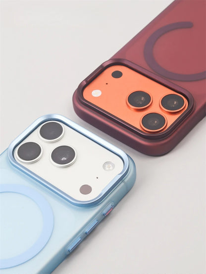 For iPhone 17 16 15 18 Pro Max Air Business Simple Frosted Clear For Magsafe Case Shockproof Magnetic Charge Thin Hard Cover