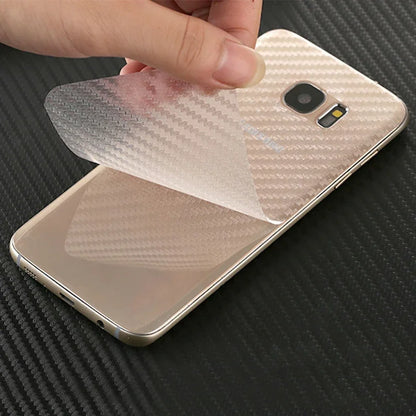 10PCS Back Carbon Fiber Film For Samsung Galaxy S22 S21 S23 S24 S25 S26 Protective Back Cover For Samsung A14 A34 A54