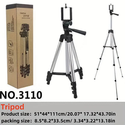 Travel Self Tripod with Bluetooth Remote Phone Clip for Canon Nikon DSLR SLR Digital Camera Universal Stand