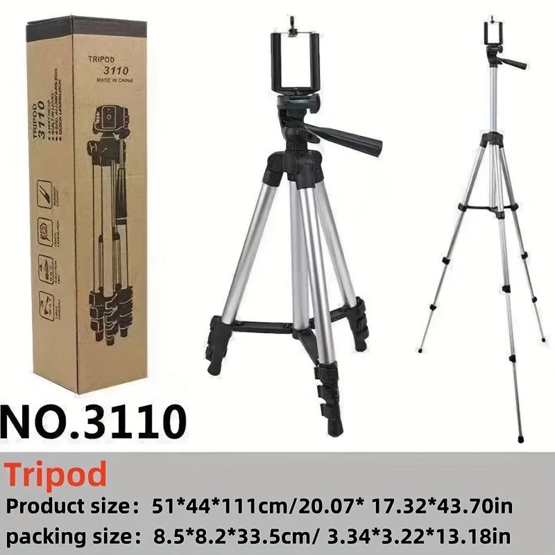 Travel Self Tripod with Bluetooth Remote Phone Clip for Canon Nikon DSLR SLR Digital Camera Universal Stand