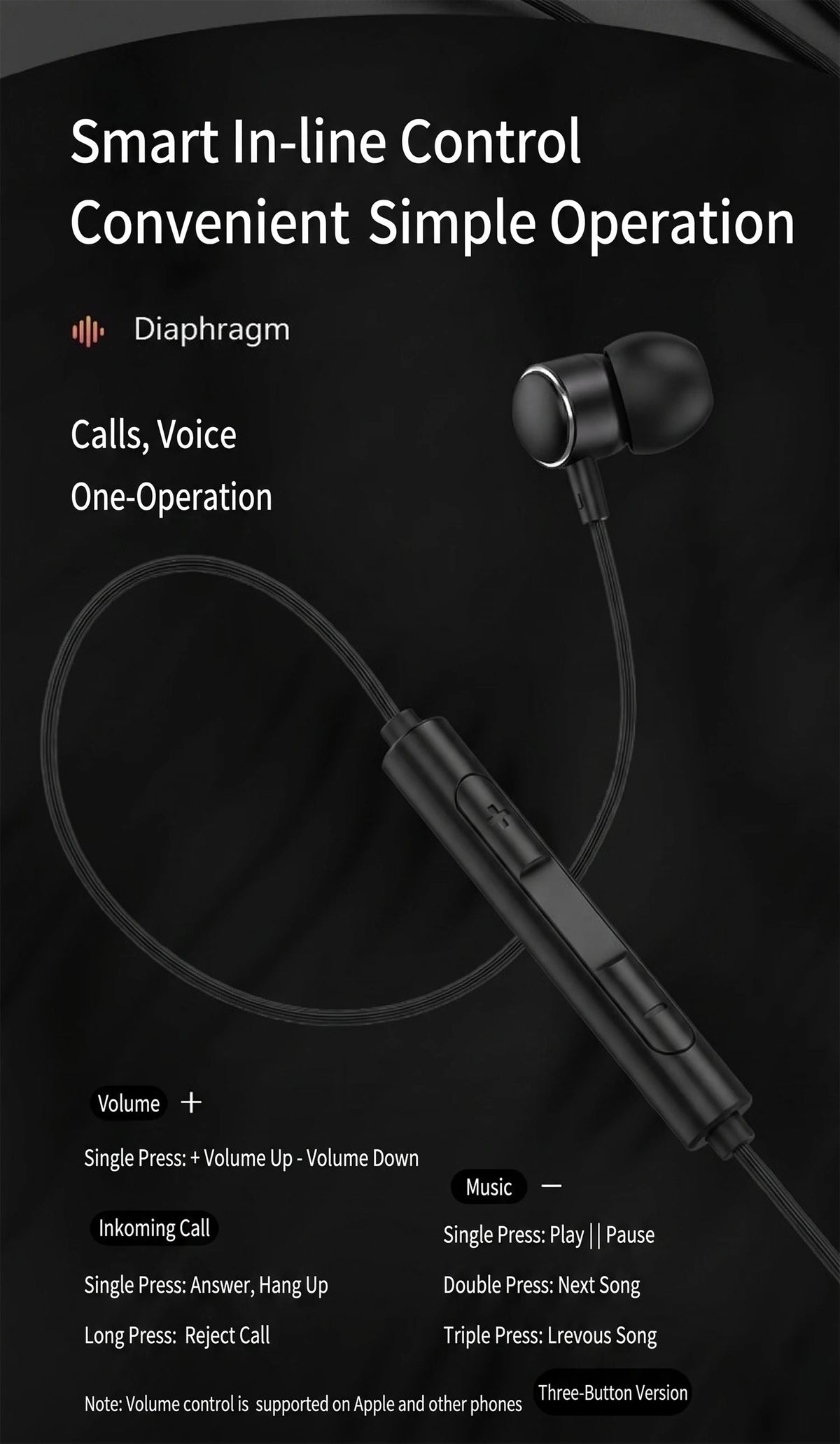Type C Wired Headphones HiFi Stereo Surround Sound Earphones Music Headset For Samsung Galaxy S25 S24 S23 S22 S21 Xiaomi Realme