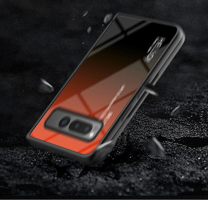 Google Pixel Fold gradient pattern glass phone case
