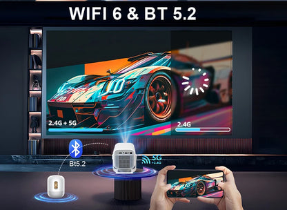 2026 Huaweishi X3 Plus Projector Android 4K Native Portable 1080P Auto Focus Video Home Cinema Outdoor HD LED HY320 Projetor